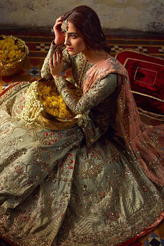 Zamrud By Mohsin Naveed Ranjha Organza Embroidered Unstitched 3 Piece