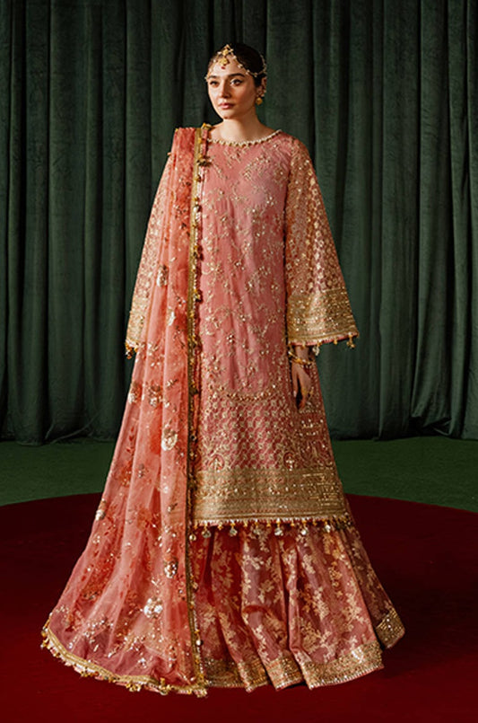 Mohsin Naveed Ranjha - Guriya Rani - Luxury Net Embroidered Unstitched 3 Piece