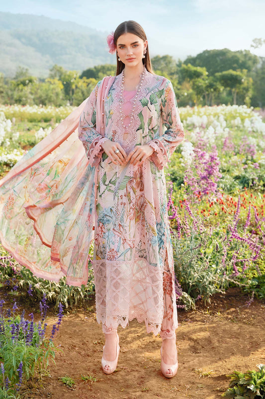 Maria.B MPrints Embroidered Lawn 3 Pc Unstitched Suit MPT-2502-A