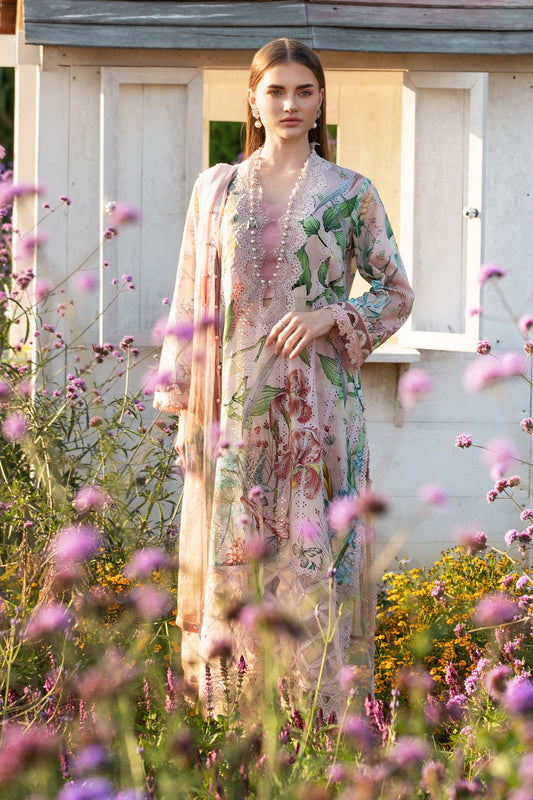 Maria.B MPrints Embroidered Lawn 3 Pc Unstitched Suit MPT-2502-A