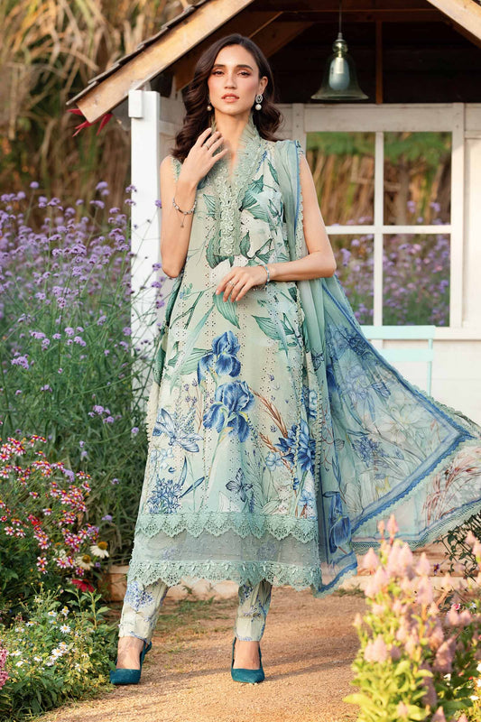 Maria.B MPrints Embroidered Lawn 3 Pc Unstitched Suit MPT-2502-B