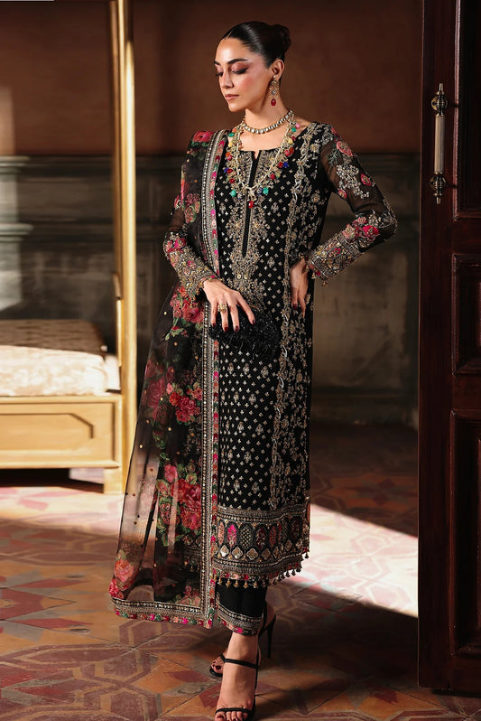 Charizma - Luxury Chiffon Embroidered Unstitched 3 Piece - DJW5-05