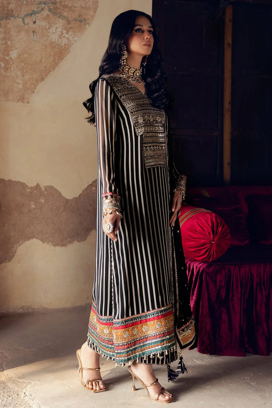 Charizma Vasal Embroidered Unstitched 3Pc Luxury Chiffon Suit VSL5-18