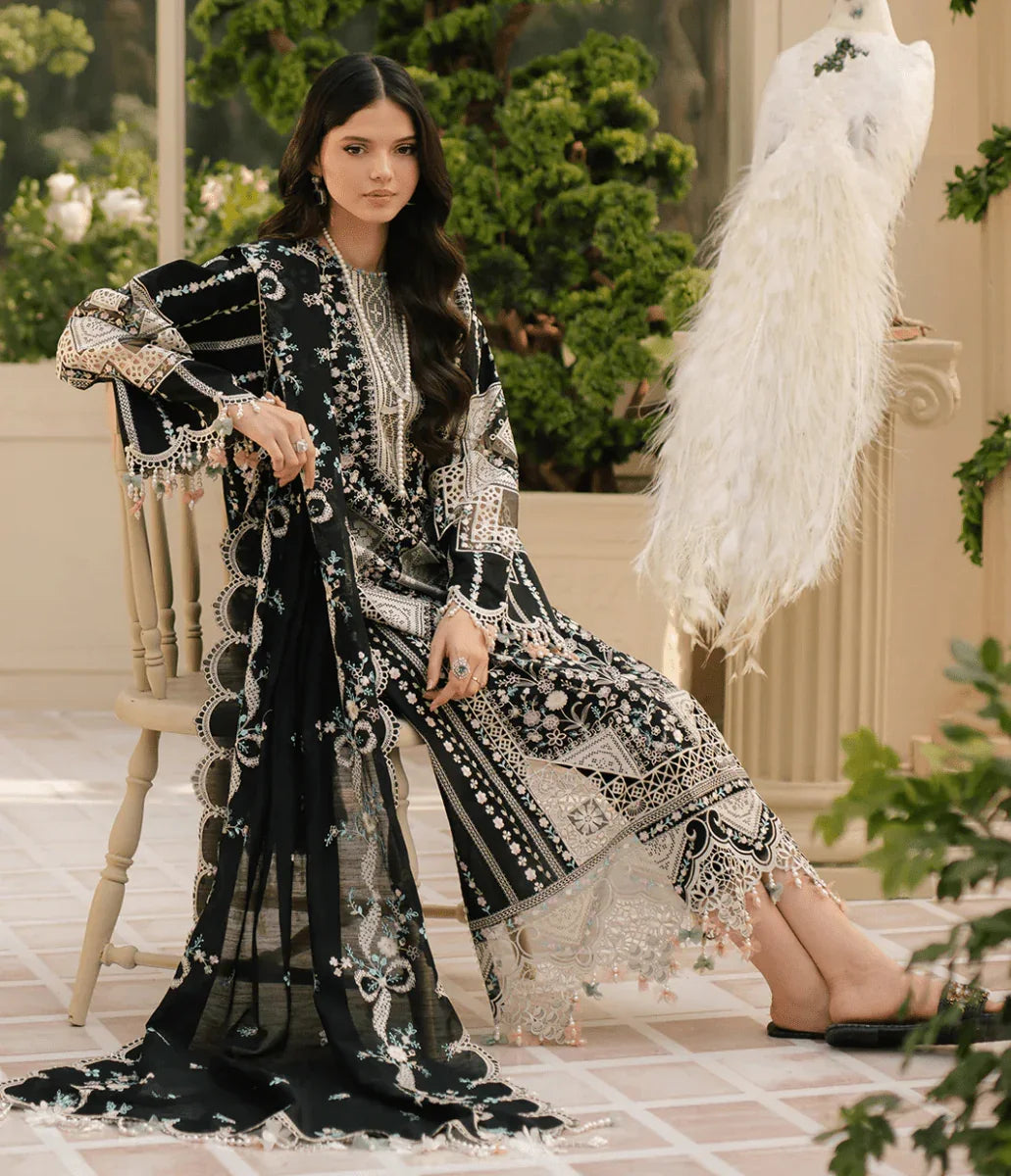 Bin Ilyas Fareesa Luxury Lawn Embroidered 3 Pc Unstithced Collection 103 B - 3 Pieces Lawn - Zainabjees