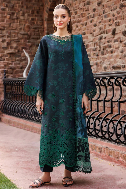 Farasha - Periveil - Luxury Lawn Embroidered Unstitched 3 Piece