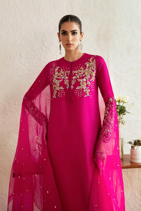 Kanwal Malik - Luxury Silk Embroidered Unstitched 3 Piece - Myra
