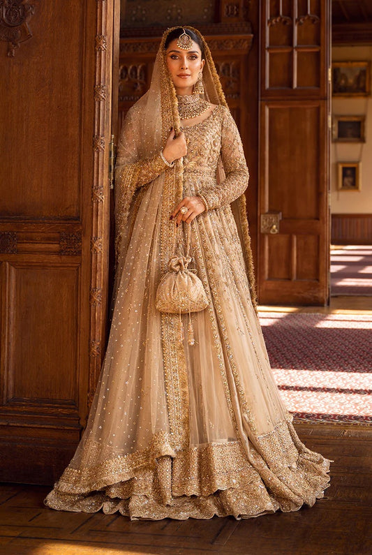 Faiza Saqlain - Luxury Net Embroidered Unstitched 3 Piece - Zariana