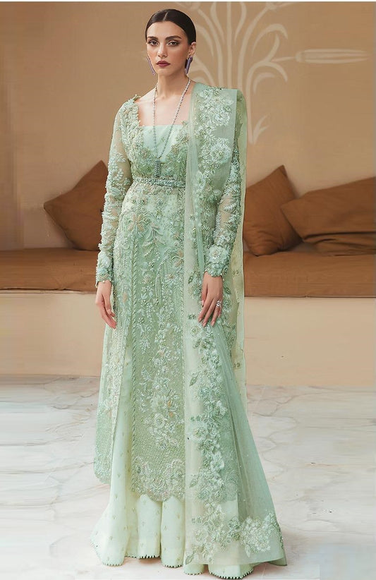 Soraya Luxury Organza Embroidered Unstitched 3PC Suit PA-117