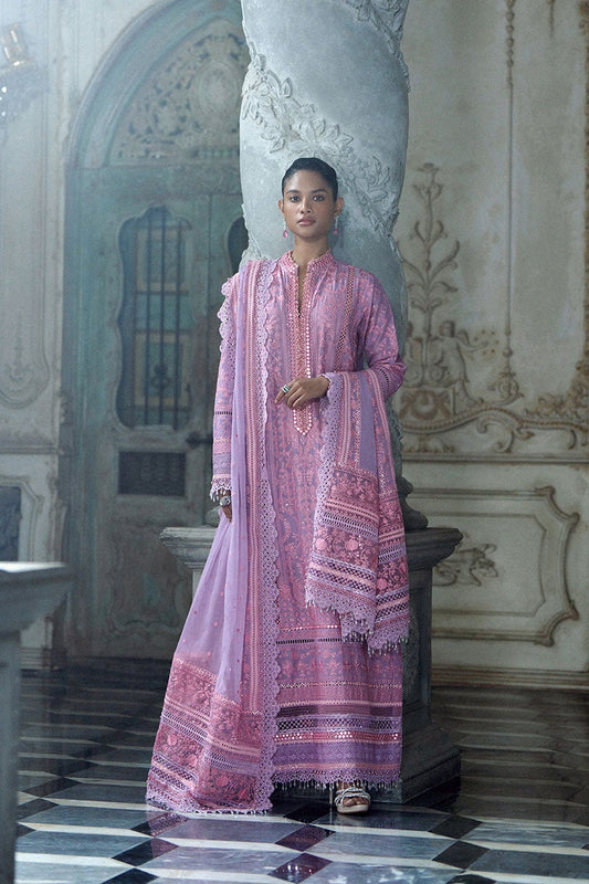 Sobia Nazir Luxury Embroidered Lawn Unstitched 3Pc Suit LEE26-2A