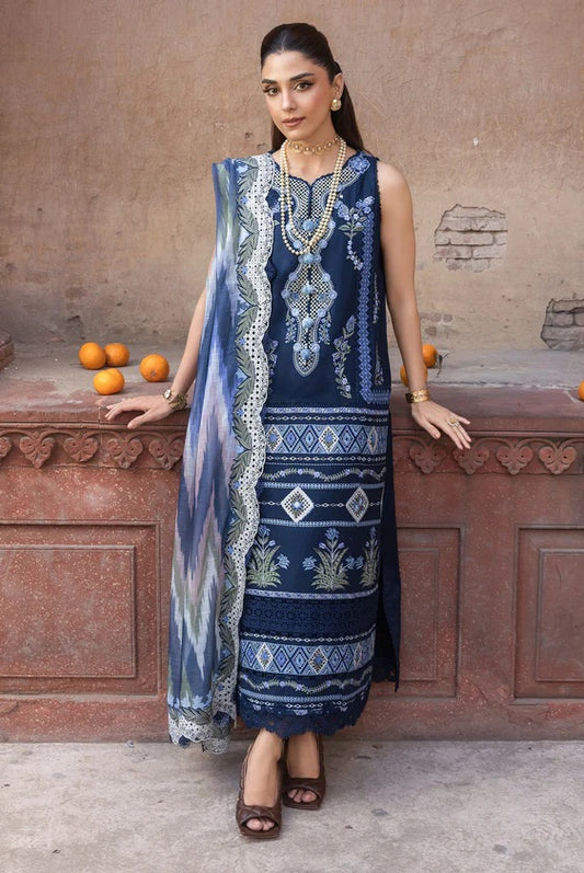 Saira Shakira - Luxury Lawn Embroidered Unstitched 3 Piece - RUNA-8-B