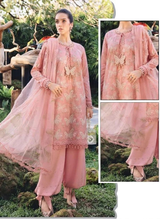Maria B Luxury Embroidered Lawn 3Pc Unstitched Suit PA-118
