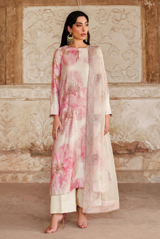 Iznik UE-547 - Luxury Silk Embroidered Unstitched 3 Piece