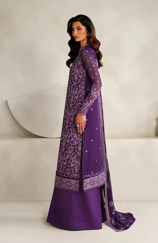 Zarif Muse Thread Embroidered Chiffon Unstitched 3Pc Suit ZE Sorella