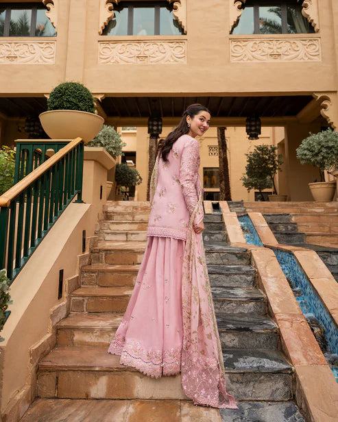 Faiza Saqlain AYA Embroidered Luxury Lawn 3Pc Unstitched Suit - ASJA
