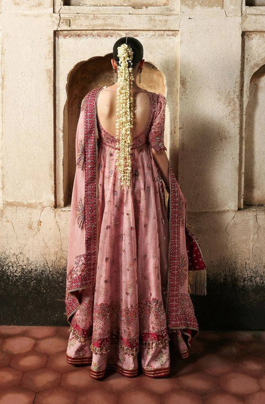 Hussain Rehar Luxury Organza Embroidered 3PC Unstitched Suit Roshanara D-1591