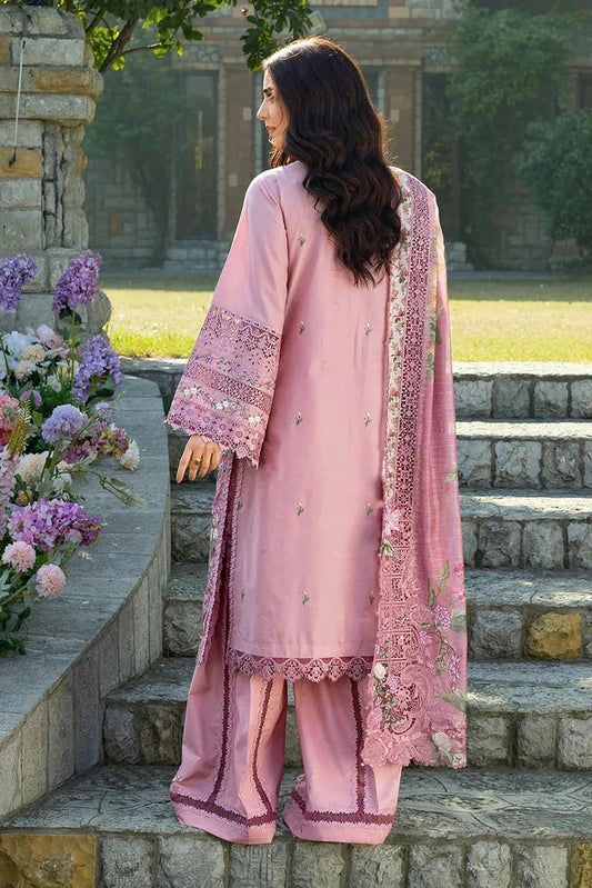Elaf Luxury Embroidered Lawn 3Pc Unstitched Suit ELY-09 ROSEE