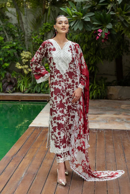 Zainab Chottani - Ruhi - Lawn Embroidered Unstitched 3 Piece