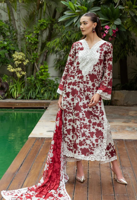 Zainab Chottani - Ruhi - Lawn Embroidered Unstitched 3 Piece