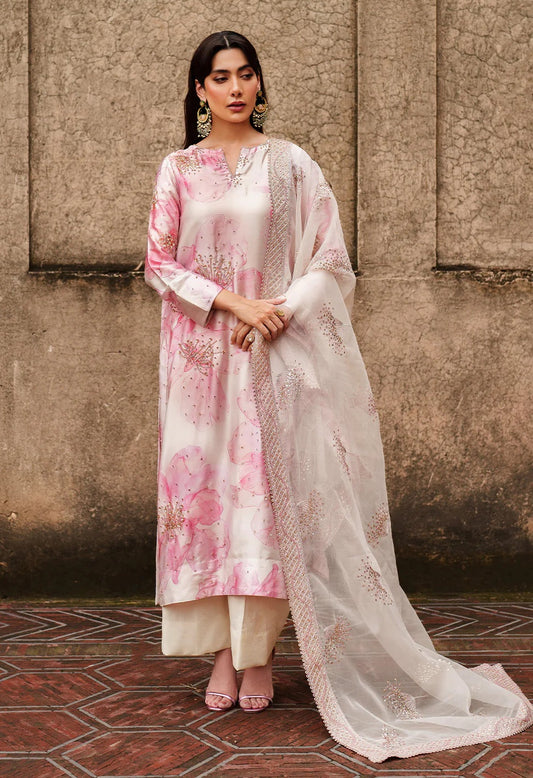 Iznik UE-547 - Luxury Silk Embroidered Unstitched 3 Piece