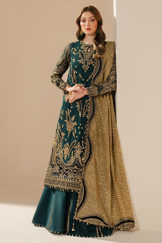 Jazmin WF'25-06 - Luxury Raw Silk Embroidered Unstitched 3 Piece