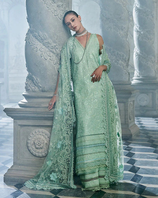 Sobia Nazir Luxury Lawn Embroidered Unstitched 3 PIece - 4B