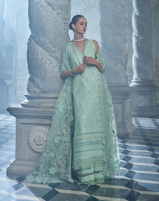 Sobia Nazir Luxury Lawn Embroidered Unstitched 3 PIece - 4B