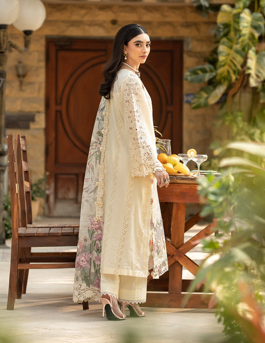 Elaf Embroidered Lawn Suit 3 Pc Unstitched ELM-11 Kohinoor - Eid Collection