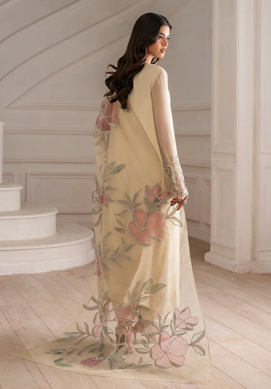 Iznik UE-413 Luxury Chiffon Embroidered 3Pc Unstitched Suit PA-269