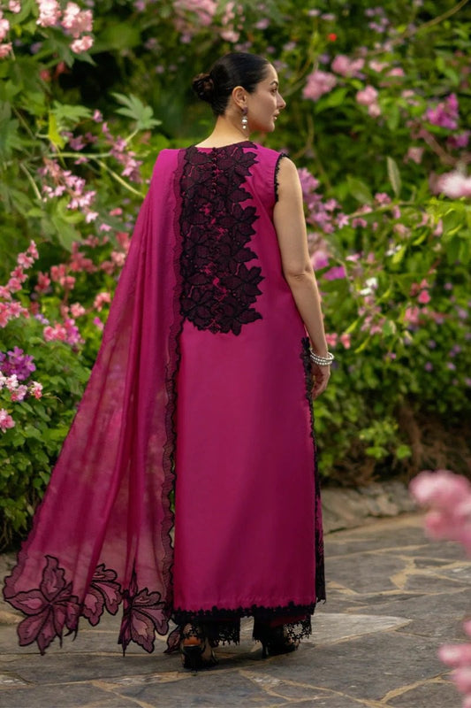 Rang Rasiya Luxury Embroidered Lawn 3Pc Unstitched Suit-MAYA