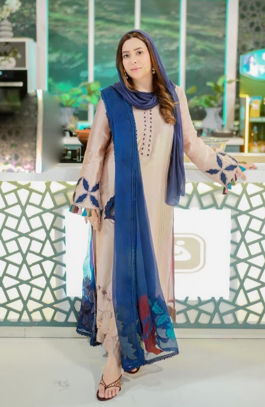 Faiza Rehman Luxury RAw Silk HAnd Emblishment Suit EIREN