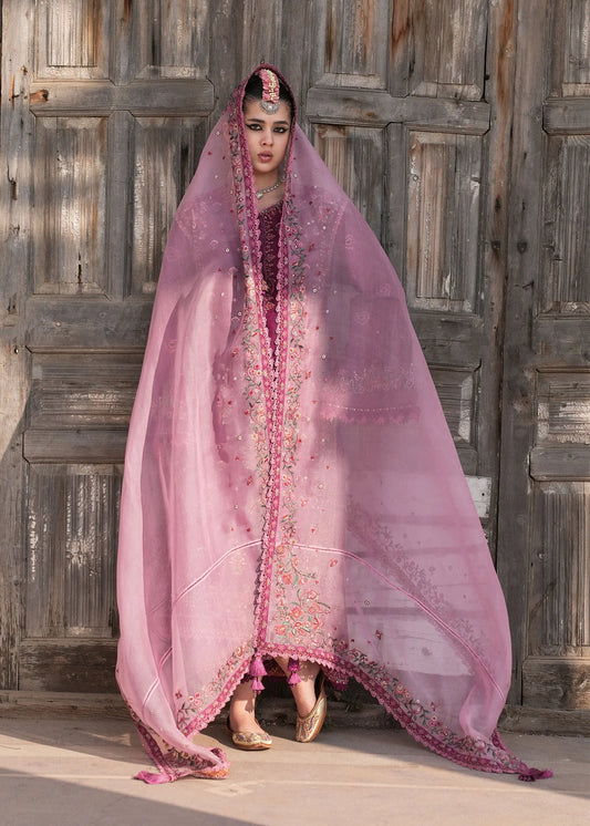 Hussain Rehar Luxury Lawn Embroidered Unstitched Suit GULPOSH