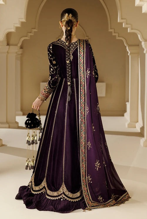 Jazmin CVF26-D03 Luxury Velvet Embroidered 3Pc Unstitched Suit PA-268