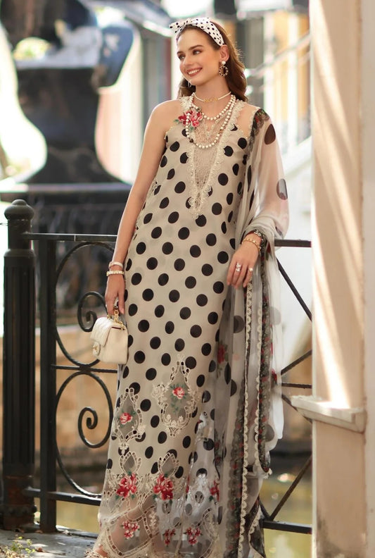 Noor By Saadia Asad - Lawn Embroidered Unstitched 3 Piece - D-04B