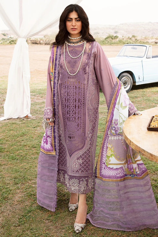 Bin Ilyas - Luxury Lawn Embroidered 3 Piece Unstitched - 713 - A