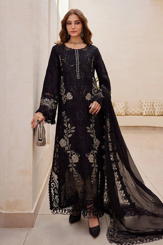 Maria.B - EL-25-03 - Luxury Lawn Embroidered Unstitched 3 Piece