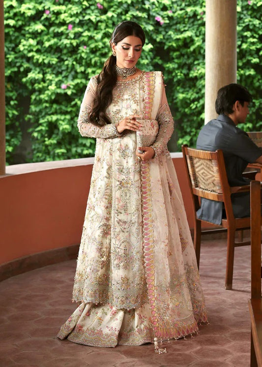 Kanwal Malik Luxury Organza Embroidered Unstitched 3PC Suit Chanda