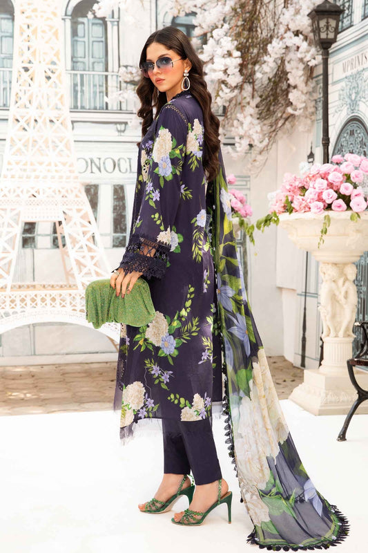 Maria.B Luxury Lawn Embroidered Unstitched 3 Piece - MPT-2602-B