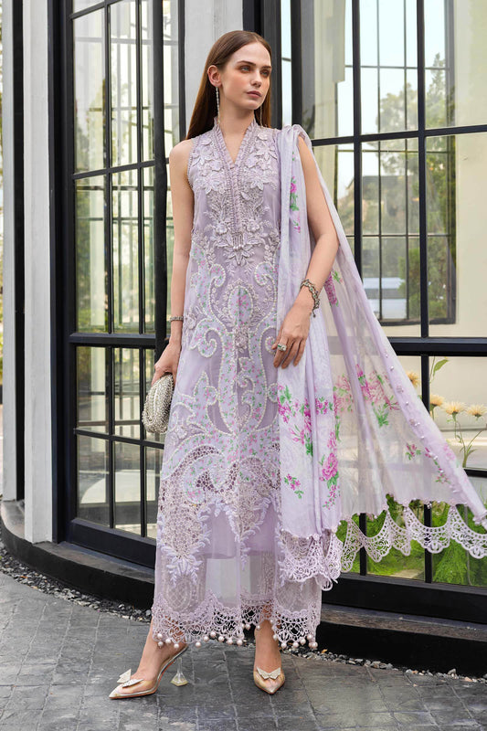 Maria B Luxury Embroidered Lawn 3Pc Unstitched Suit EL-26-12