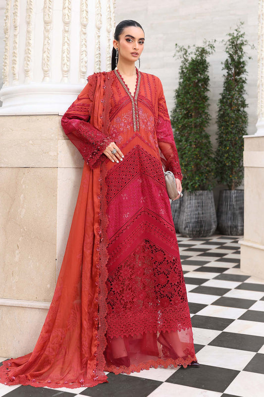 Maria B Luxury Embroidered Lawn Unstitched 3PC Suit EL-26-13