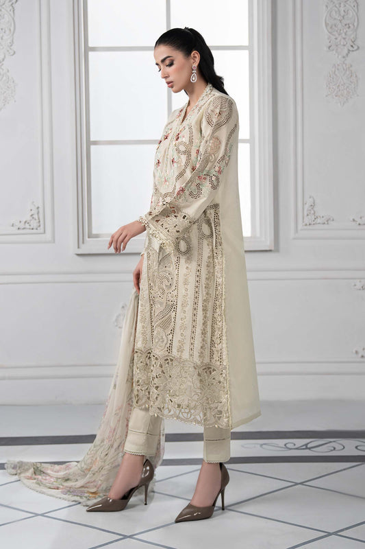 Maria.B Luxury Lawn Embroidered Unstitched Eid Collection DS-2514-B