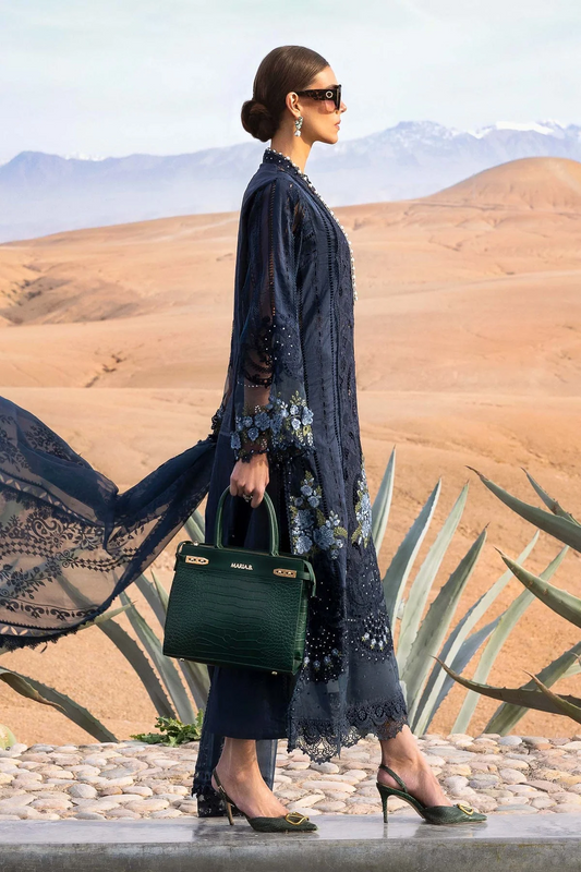 Maria.B Embroidered Lawn 3 Pc Unstitched Suit D-2504-B Eid Collection