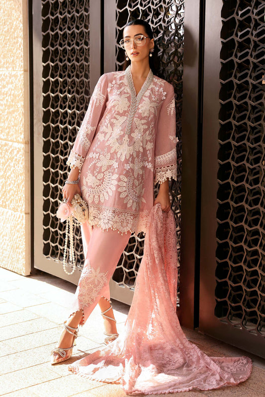 Maria.B Luxury Lawn Unstitched 3 Pc Embroidered Suit D-2603-A