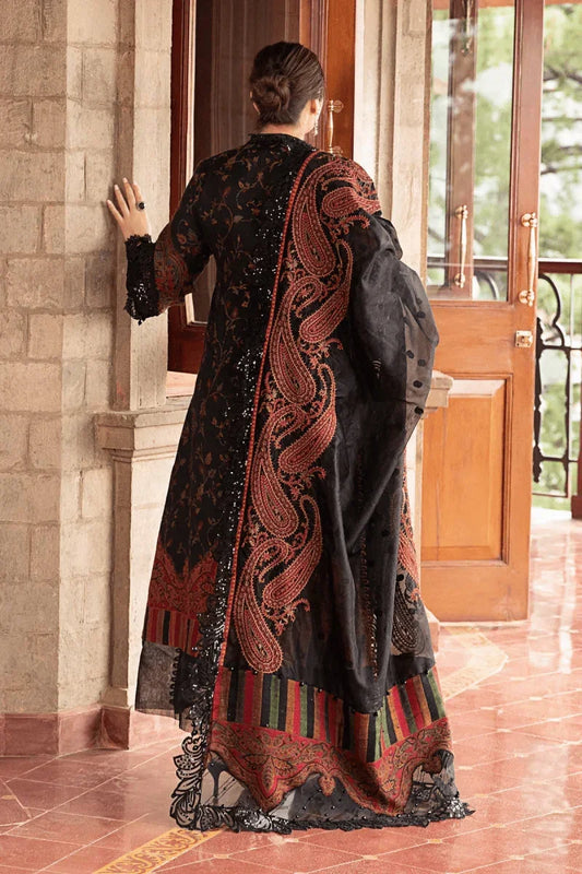Maria.B Luxury Lawn Embroidered 3 Pc Unstitched Suit DL - 1204 - 3 Pieces Lawn - Zainabjees