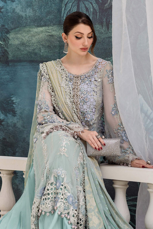 Maria.B Pure Chiffon Luxury Wedding Festive Unstitched Collection MPC-25-108