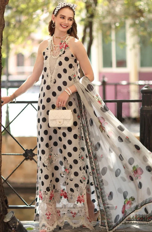 Noor By Saadia Asad - Lawn Embroidered Unstitched 3 Piece - D-04B