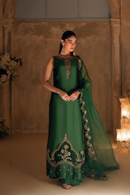 Mehrab Luxury Raw Silk Embroidered Unstitched 3PC Suit
