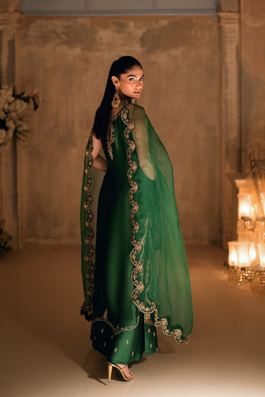 Mehrab Luxury Raw Silk Embroidered Unstitched 3PC Suit