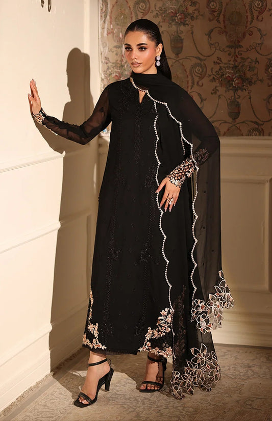 Azure - Dusken Lace - Luxury Chiffon Embroidered Unstitched 3 Piece