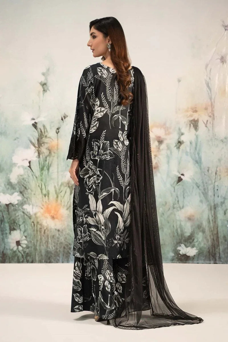 Maria.B Luxury Lawn Embroidered 3 Piece DW - EF25 - 29 - 3 Pieces Lawn - Zainabjees