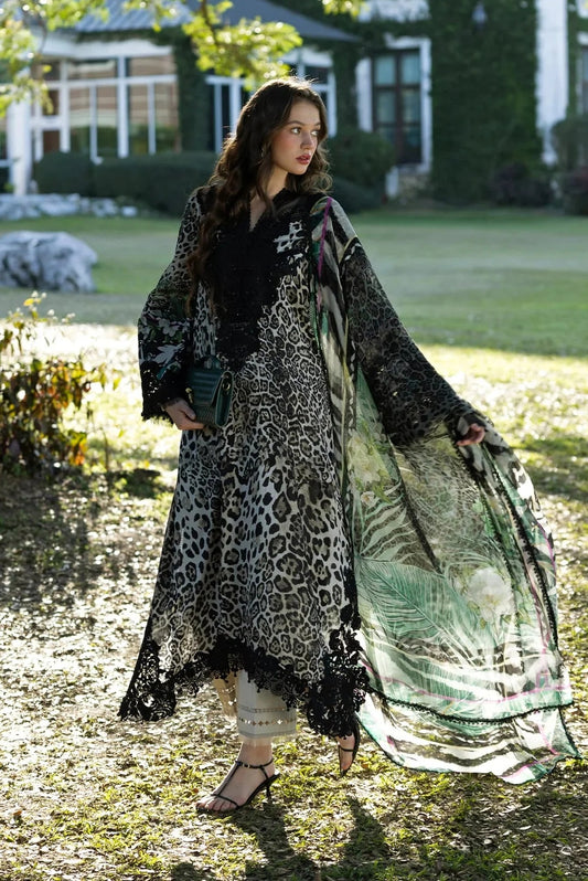 Elaf - Luxury Lawn Embroidered 3 Piece Unstitched - ESA-3A